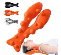 Lune Restnode, Cervipoint Trigger Point Massager, Trigger Point Massager & Occipital Release Tool, Ergonomic Trapezius Stretcher for Neck and Shoulder Pain Relief (Orange)