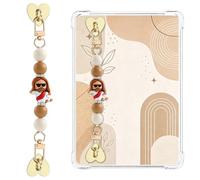 LuneClat Hand Strap Holder for Kindle Charm - Silicone Beaded One-Handed Grip Stand, E-Reader Handstrap Compatible with Kindle E-Book Readers & Tablets, Funny Jesus Faith