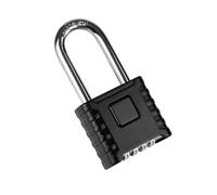 LUNEKUCK Long Shackle Heavy Duty Combination Padlocks Outdoor Weatherproof, 4 Digit Code Large Lock 53mm with 8mm Thick 304 Stainless Steel Shackle for Shed, Garage, Garden, Gate, Fence, Warehouse