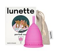 Lunette Menstrual Cup Reusable BPA Free Period Cup with 12-Hour Leak Free Comfort - Soft 100% Medical-Grade Silicone - Eco-Friendly Pad & Tampon Alternative - Vegan - Made in Finland - Size 2 Pink