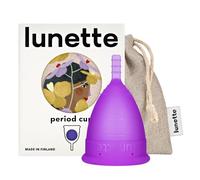 Lunette Period Cup - Menstrual Cup with 12h Leak-Free Comfort - Soft 100% Medical-Grade Silicone - Eco-Friendly Pad & Tampon Alternative Reusable for 10 Years - One-for-One Donation - Size 2 Violet