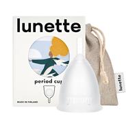 Lunette Period Cup - Menstrual Cup with 12h Leak-Free Comfort - Soft 100% Medical-Grade Silicone - Eco-Friendly Pad & Tampon Alternative Reusable for 10 Years - One-for-One Donation - Size 2 Clear