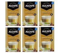 LUNEXA Bundle | Alcafé Vanilla Latte Instant Sachets | Frothy & Creamy Coffee Moments | 6 x 8 Sachets (48 Total) | Flavoured Coffee Mix - Convenient Instant Drink Packets