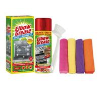 LUNEXA Elbow Grease Oven Cleaning Kit - Heavy Duty Oven & Grill Cleaner with Cleaning Brush & 4 Microfiber Cloths - Deep Cleaning Action for Ovens, Grills & Racks