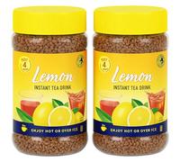 LUNEXA Lemon Instant Tea Drink Granules 2 x 400g | Refreshing Hot or Iced Tea | Makes 4 Litres Each | Quick & Easy Instant Lemon Tea