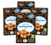 LUNEXA Sweet Corner Sugar Free Cappuccino Drops Pack of 4 - Pocket Size Coffee Flavoured Hard Candies - Vegetarian Sugar Free Sweets