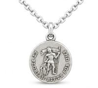 Lunexus Necklace Saint Florian Medallion Patron Saint Fire Brigade