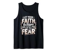 Lung Cancer Awareness Let Your Faith Be Bigger Than Fear Tank Top