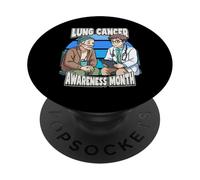 Lung Cancer Awareness Month PopSockets Adhesive PopGrip