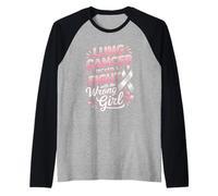 Lung Cancer Awareness Picked A Fight with The Wrong Girl Raglan Baseball Tee