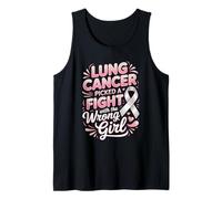 Lung Cancer Awareness Picked A Fight with The Wrong Girl Tank Top