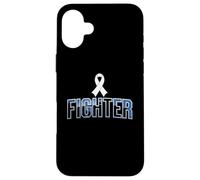 Lung Cancer Awareness Ribbon Support Squad Case for iPhone 16 Plus