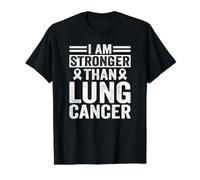 Lung Cancer Awareness Stronger Than Lung Cancer Value Graphic T-Shirt, Men, Black, XL