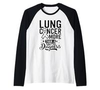 Lung Cancer More Than a Diagnosis - Lung Cancer Awareness Raglan Baseball Tee