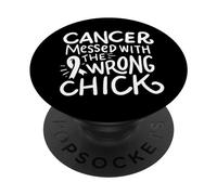 Lung Cancer Survivor Fighter Chemo Motivation White Ribbon PopSockets Adhesive PopGrip
