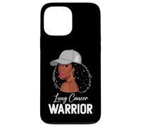 Lung Cancer Warrior White Ribbon Awareness Support Case for iPhone 13 Pro Max