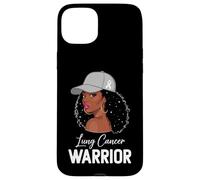 Lung Cancer Warrior White Ribbon Awareness Support Case for iPhone 15 Plus