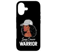 Lung Cancer Warrior White Ribbon Awareness Support Case for iPhone 17
