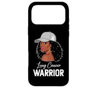 Lung Cancer Warrior White Ribbon Awareness Support Case for iPhone 17 Pro Max
