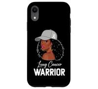 Lung Cancer Warrior White Ribbon Awareness Support Case for iPhone XR