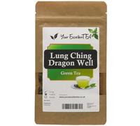 Lung Ching (250g) Imperial Dragon Well (Long Jing) Premium Chinese Green Tea Loose Leaf Smooth Gentle Delicate Floral Aromatic Tasty Fresh Elegant Vibrant Long Lasting Flavour, Resealable Pouch