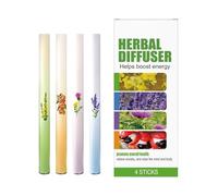 Lung Cleanse Diffuser - 4-Pieces Lung Cleansing Sticks, Breathe Care Purifier for Home Workplace Camping Bedroom Vacation Hotel Seasonal Use, Aromatic Air Support Accessory for Daily Comfort