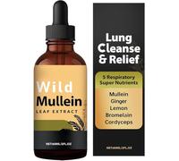 Lung Cleansing Mullein Leaf Extract Drops,Lung Cleanse and Detox Drops,Fast Absorption for Men & Women