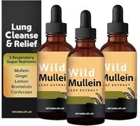 Lung Cleansing Mullein Leaf Extract Drops,Lung Cleanse and Detox Drops,Fast Absorption for Men & Women