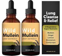 Lung Cleansing Mullein Leaf Extract Drops,Lung Cleanse and Detox Drops,Fast Absorption for Men & Women