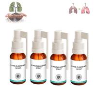 Lung Cleansing Spray, Herbal Lungs Cleansings Spray, Natural Cleanse And Breathe pray, Powerful Lung Support And Cleanse (4PCS)
