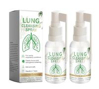 Lung Cleansing Spray, Mullein Leaf Extract for Lungs, Herbal Lung Cleanse, Powerful Lung Support, Natural Respiratory Cleanse & Breathe Spray, Herbal Lung Care Essence Daily Use (2)
