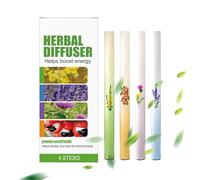 Lung Diffuser - Pen 4 Pieces Aromatherapy Breathing Stick Set | Portable Breathe Purifier Inhaler Stick Natural Oil Aroma Diffuser for Home, Workplace, Travel or Hotel