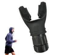 Lung Exerciser, Breathing Exerciser Trainer Deep Breathing Lung Exerciser Device, Portable Lung Exerciser Device with Adjustable Resistance, Increase Lung Capacity, Improve Sleep (Black)