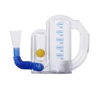 Lung Exerciser Device - Lung Enhancement Trainer with Flow Rate Indicator | 5000ml Capacity Portable Breath Trainer for Men Women Seniors Adults Home