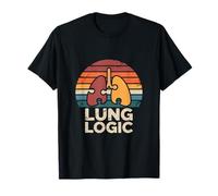 Lung Logic: Vintage Sunset Puzzle Piece T-Shirt