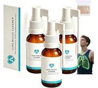 Lung Mucus Cleaner,Lung Cleansing Spray,Herbal Lung Cleanse Mist,Powerful Lungs Support & Cleanse,Relieve Body Discomfort Fatigue,Lungs Spray for Men Women，3Pcs