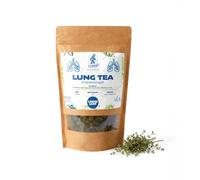 Lung Tea 100g KUKER Loose Leaf Herbal Blend with Thyme, Basil, Peppermint & Liquorice Root | Caffeine-Free Respiratory Herbal Tea | Refreshing Botanical Infusion for Daily Wellness & Relaxation