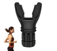 Lung Trainer, Breathing Trainer, Lung Exerciser, for Respiratory Therapy, Ideal for Athletes & Fitness Enthusiasts, Easy to Cleana(Black)