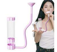 Lung Trainer - Durable Plastic Exercise, Breathing Device | Compact Lightweight Size with Adjustable Resistance, Resistance Building Tool for Women Athletes