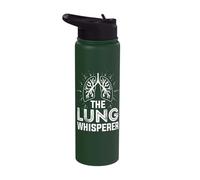 Lung Whisperer Pulmonologist Respiratory Therapist Apparel Stainless Steel Insulated Water Bottle