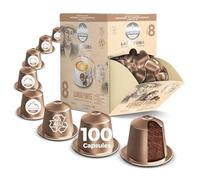 Lungo Forte Coffee, 100 Coffee Capsules Compatible with Nespresso Capsule Machines, by La Natura Lifestyle