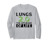 Lungs 2.0 - The Upgrade of Life - Lung Transplant Long Sleeve T-Shirt