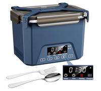 Lunheat Cordless Electric Lunch Box, Self-Heating, Blue, 1.2L, BPA Free, Meal Prep Friendly