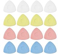 Lunhoo 16 Pack Tailors Chalk, Tailors Sewing Chalk with Clear Plastic Box, Fabric Chalks for Marking Fabrics, Sewing Supplies (Yellow, Blue, White, Pink)