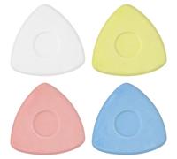 Lunhoo 4 Pack Tailors Chalk, Tailors Sewing Chalk with Clear Plastic Box, Fabric Chalks for Marking Fabrics, Sewing Supplies (Yellow, Blue, White, Pink)