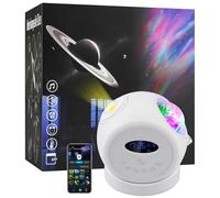 Lunhoo Aurora Star Sky Projector, Dual-Lens Planetarium Galaxy Night Light, White Noise Bluetooth Speaker, Wi-Fi App Control for Bedroom Decor, Sleep Aid, Meditation, Party, Kids Gifts