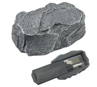 Lunhoo Fake Rock Hidden Storage Key Hider, Waterproof Key Hidden Outside, Rock Keys Hider for Garden or Yard