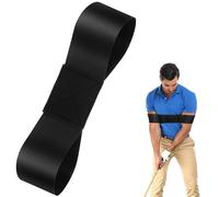 Lunhoo Golf Swing Training Aid Arm Band, Golf Training Aids, Swing Correcting Arm Band for Beginners Men Women (Black)