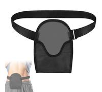 Lunhoo Ostomy Bag Cover, Stoma Bag Cover with Adjustable Belt, Waterproof Ostomy Pouch Cover for Colostomy Ileostomy Urostomy, Stoma Care Accessories for Men and Women (Black)