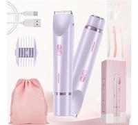 Luni Shaver, 2025 New Upgrade Luni Shaver Women, 2 in 1 Double-Headed Waterproof Wet and Dry, Ipx7 Waterproof, for Leg Arm, Easily Remove Body Hair Without Embarrassment (Purple)